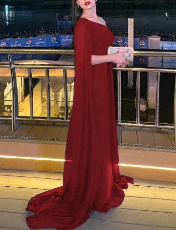 Rochie lunga EONGOA, rosu
