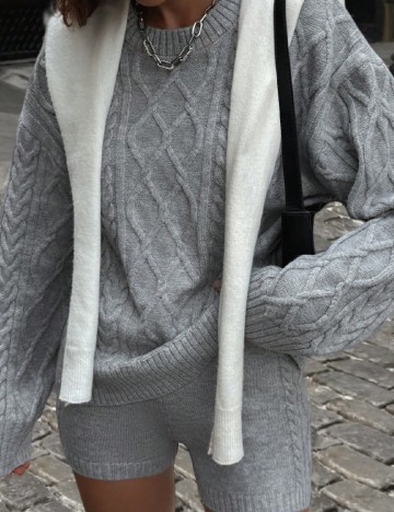 Pulover SHEIN, gri