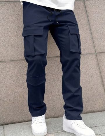 Pantaloni SHEIN, bleumarin