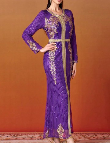 Rochie lunga Miss ord, mov