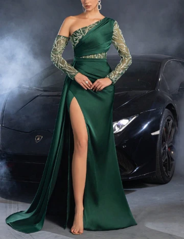 Rochie lunga Faeriesty, verde