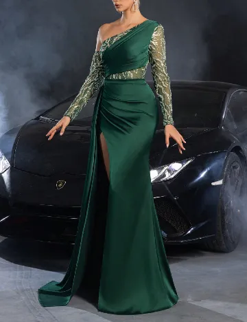 Rochie lunga Faeriesty, verde