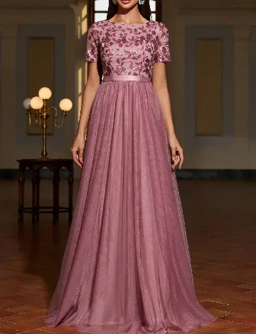 Rochie lunga Faeriesty, roz
