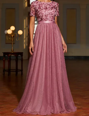 Rochie lunga Faeriesty, roz