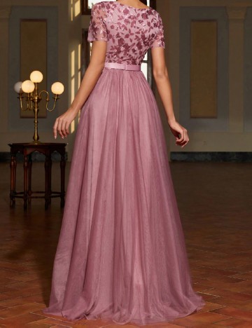 Rochie lunga Faeriesty, roz