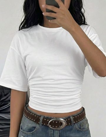 Tricou Shein Kids, alb