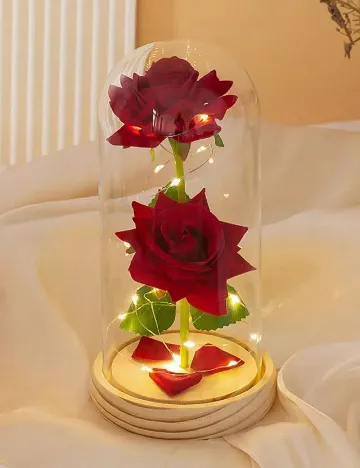 Planta artificiala SHEIN, rosu