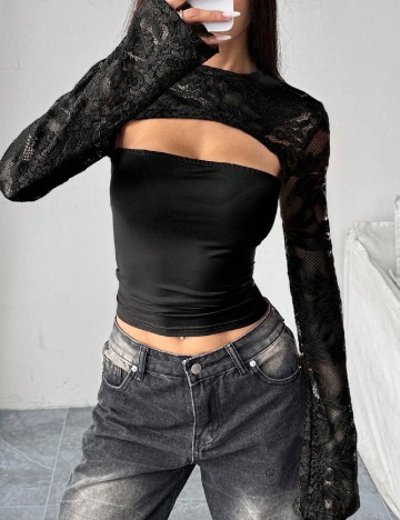 Bluza SHEIN, negru