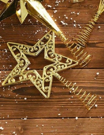 Stea decorativă pentru brad SHEIN, auriu