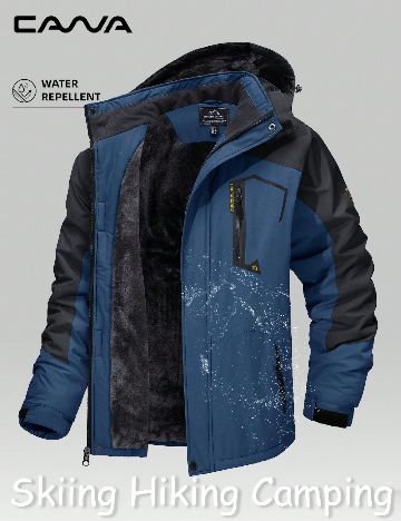Geaca SHEIN, negru/albastru