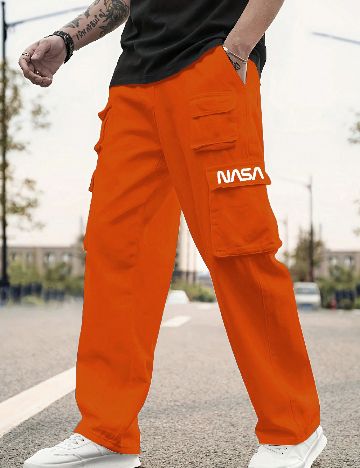 Pantaloni SHEIN, portocaliu