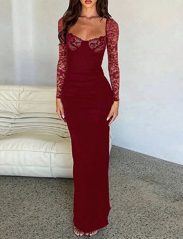 Rochie lunga SHEIN, rosu