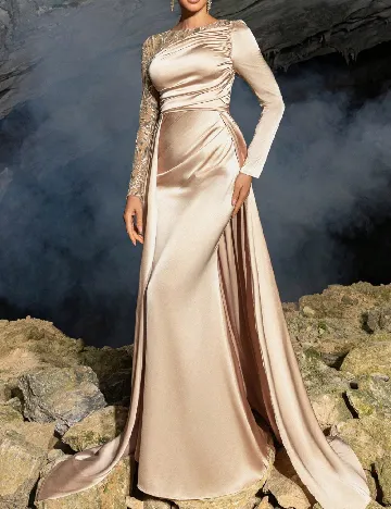Rochie lunga Faeriesty, crem