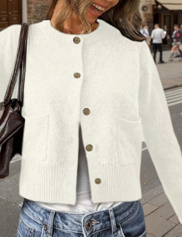 Cardigan SHEIN, alb
