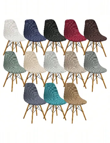 Set huse pentru scaun 4 bucati SHEIN, maro