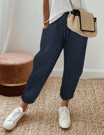 Pantaloni SHEIN, bleumarin
