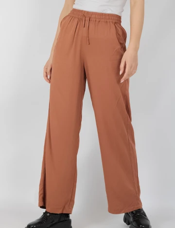 Pantaloni Vila, maro