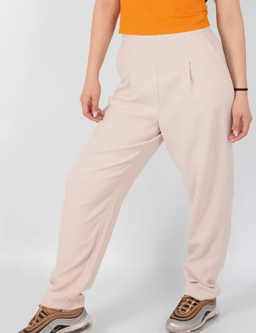 Pantaloni Only, roz pudra