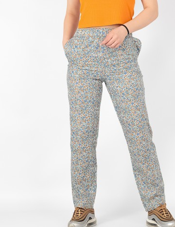 
						Pantaloni Pieces, floral, S