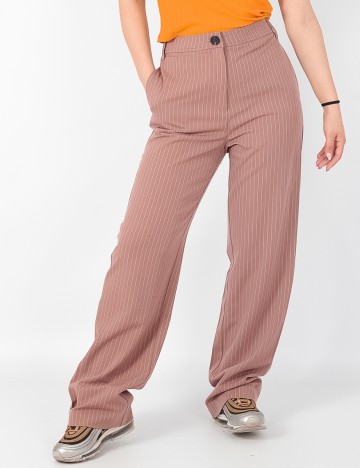Pantaloni Only, roz pudra, 38/32
