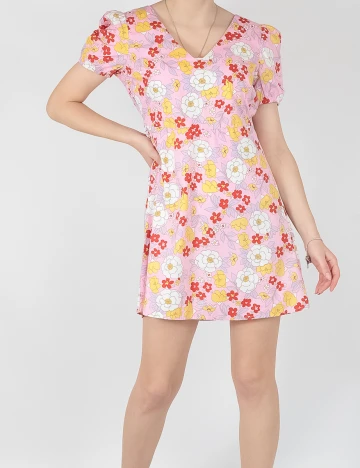 Rochie scurta Vero Moda, floral print Floral print
