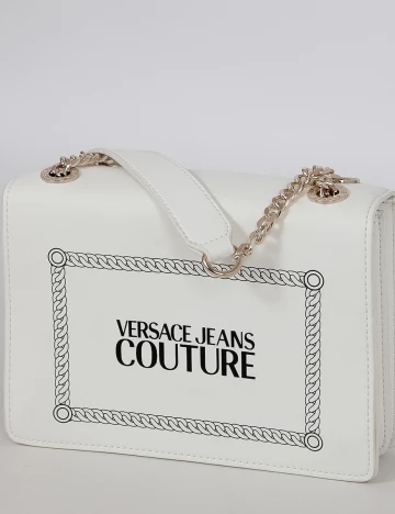 Geanta Versace Jeans Couture, alb Alb