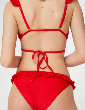 Slip de baie Pieces, rosu