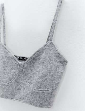 Top Zara, gri