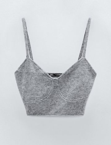Top Zara, gri