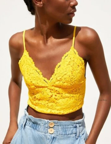 Top Zara, galben