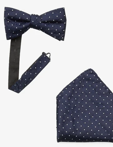 Set papion si batista Selected, bleumarin Albastru