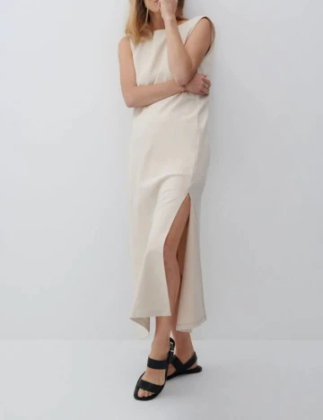 Rochie medie Reserved, crem