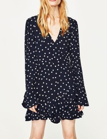 Salopeta scurta Zara, bleumarin, XS