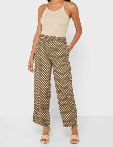 Pantaloni Jacqueline de Yong, mix culori Verde