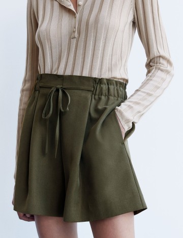Fusta Pantalon Zara, gri inchis, XS