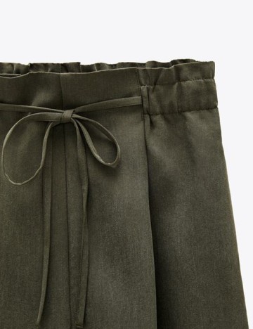 Fusta Pantalon Zara, gri inchis