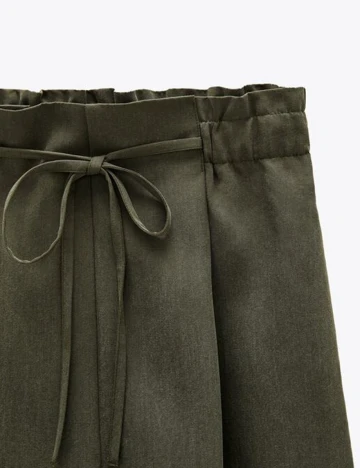 Fusta Pantalon Zara, gri inchis