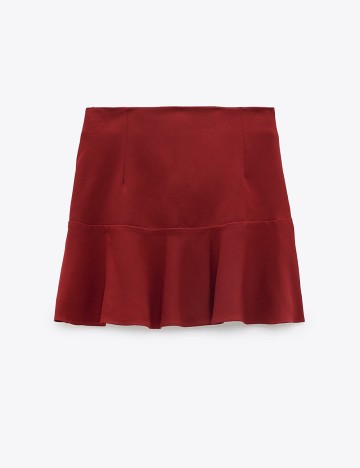 Fusta Zara, rosu