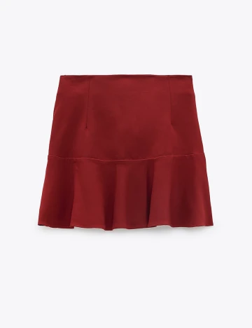 Fusta Zara, rosu