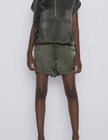 Pantaloni scurti Zara, verde