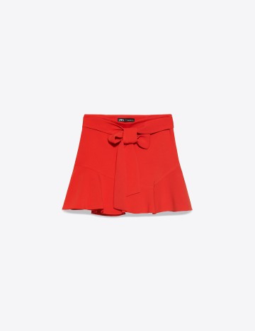 Fusta pantalon Zara, rosu