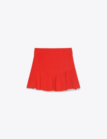 Fusta pantalon Zara, rosu Rosu