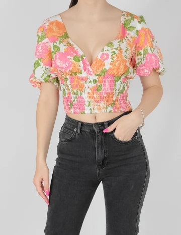 Top Only, floral Floral print