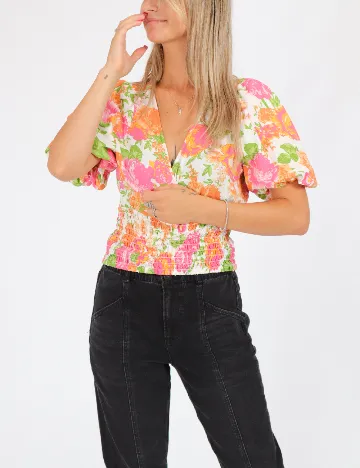 Top Only, floral Floral print