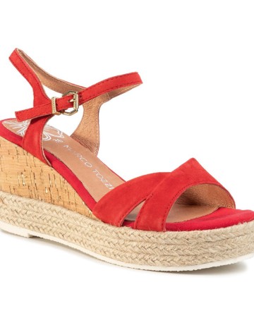Sandale cu platforma  MARCO TOZZI, rosu, 36