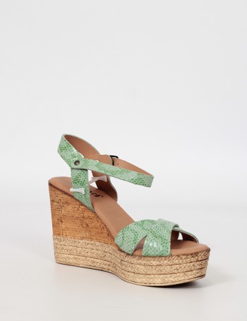 Sandale cu platforma Trend, verde