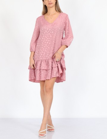 Rochie scurta Jacqueline de Yong, roz pudra