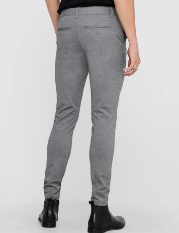 Pantaloni Only, gri deschis