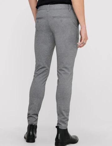 Pantaloni Only, gri deschis Gri