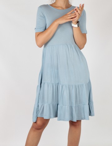 Rochie scurta Vila, bleu, XS